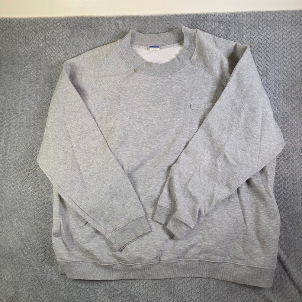 Active Joe Women's Gray Fleece Crewneck Sweatshirt Size 3X Plus Pullover